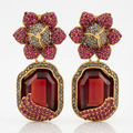 Crimson Floral Drops