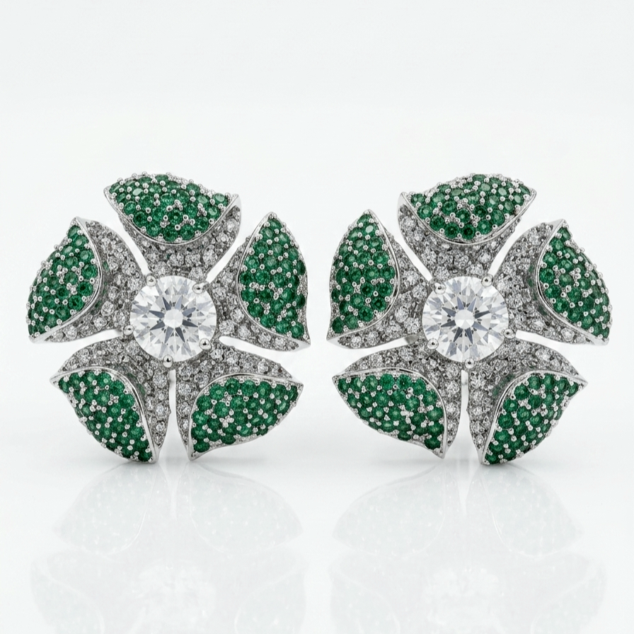Radiant Green Bloom