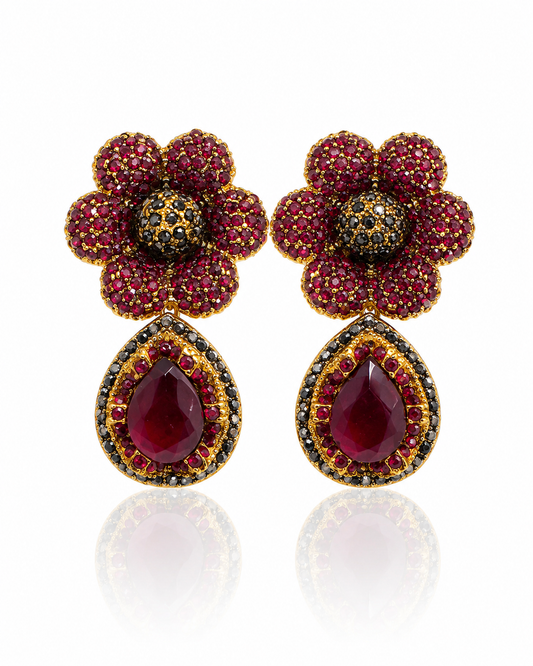 Victorian Flora Red